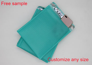 Печатающ поли пузырь охватывает сумки почтового сбора 6 * 10 дюймов противоударные с зеленым цветом